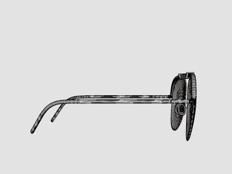 Dior - DIORDESERTIC 2IK Sunglasses 3D Модель