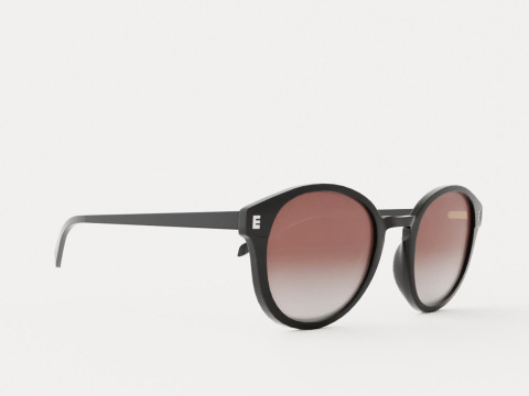 EOE EYEWEAR - Ensamheten Black Sunglasses 3D 모델