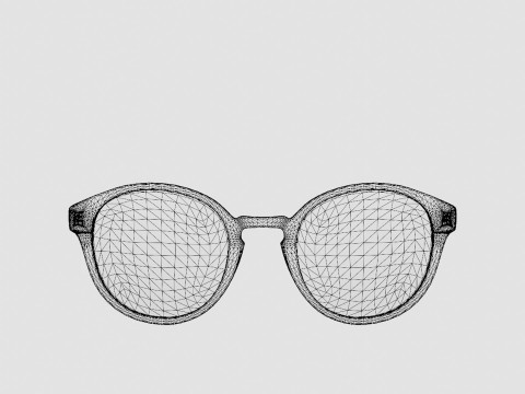 EOE EYEWEAR - Ensamheten Black Sunglasses 3D Модель