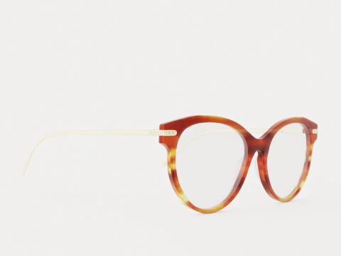 EOE EYEWEAR - Occhiali Fredrika 53 Miele Modello 3D