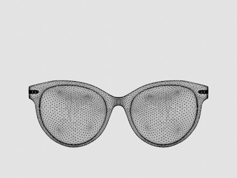 EOE EYEWEAR - Fredrika 53 Honey Glasses 3D Model