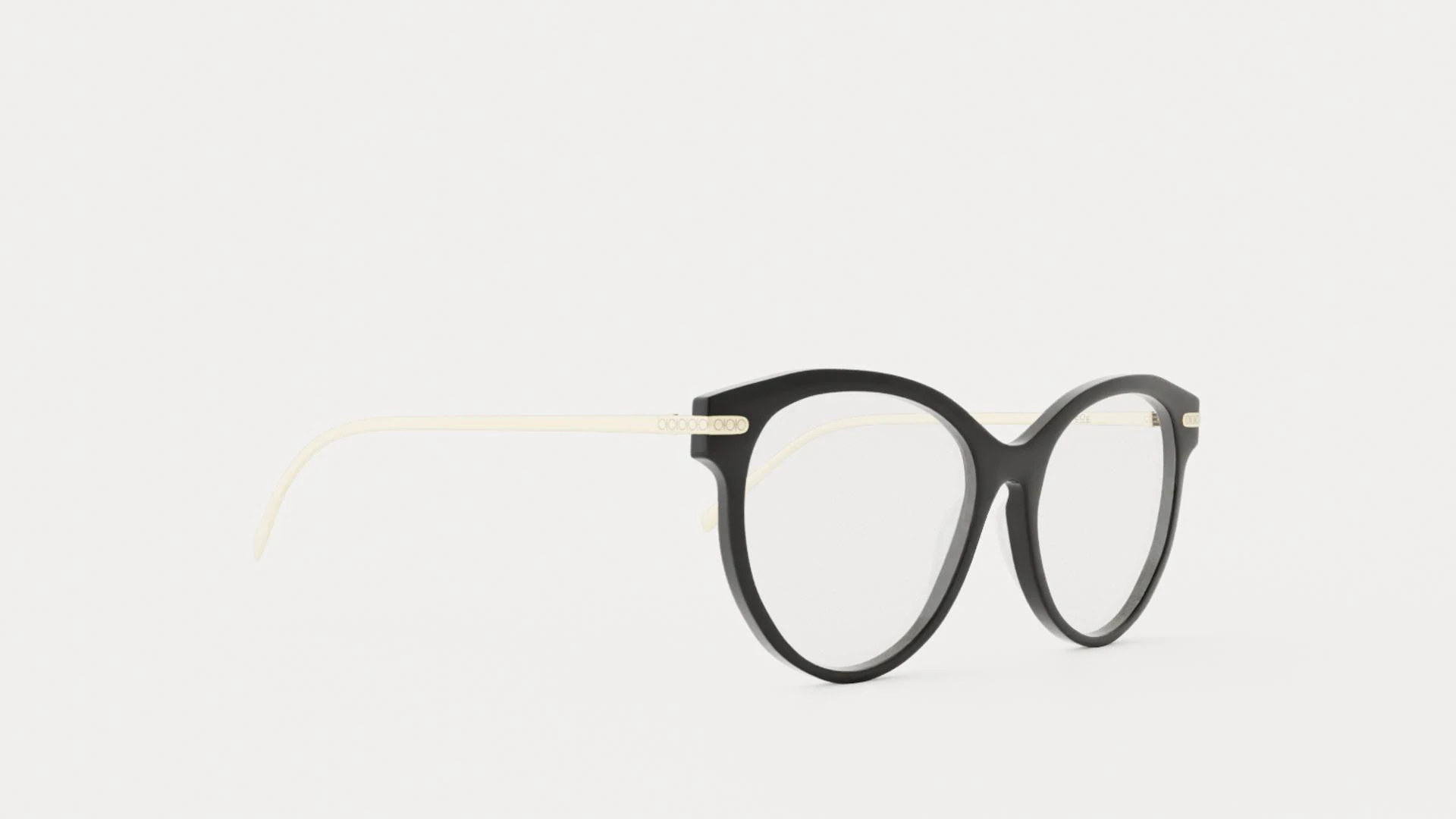 EOE EYEWEAR - Fredrika 53 Northern Black Glasses 3D Model .c4d .max .obj .3ds .fbx .stl .blend 
