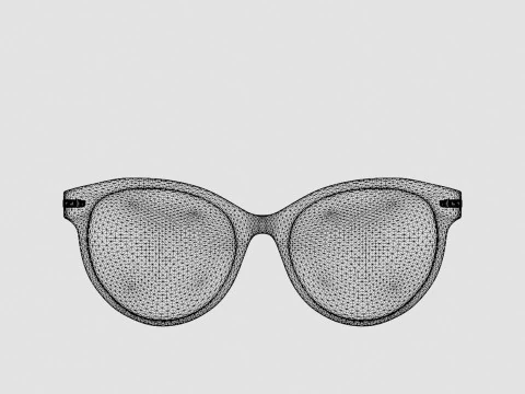 EOE EYEWEAR - Fredrika 53 Northern Black Glasses 3D Model