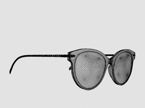 EOE EYEWEAR - Fredrika 53 Northern Black Glasses 3D Model