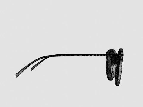EOE EYEWEAR - Fredrika 53 Northern Black Glasses 3D Model