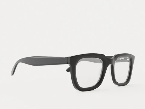 EOE 眼镜 - He 49 Northern 黑色眼镜 3D 模型