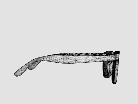 EOE EYEWEAR - He 49 Northern Black Glasses 3D Model