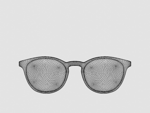 EOE EYEWEAR - Nattviol 50 Dust Crystal Glasses Modelo 3D