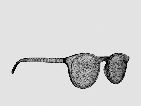 EOE EYEWEAR - Nattviol 50 Dust Crystal Glasses Modelo 3D