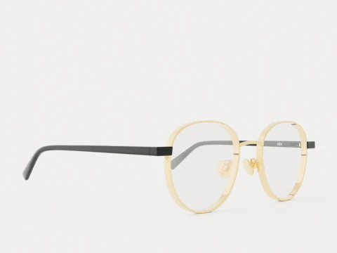 ईओई आईवियर - कांस्य चश्मा 3D मॉडल