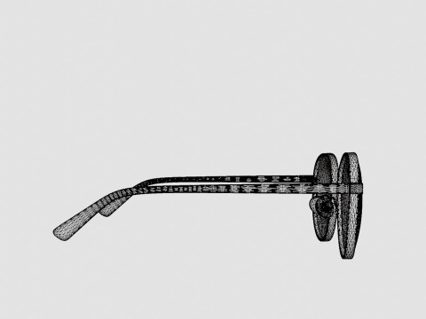 EOE EYEWEAR - Tavelsja Iron Glasses 3D Model