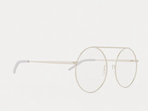 Eco - Antibes Silver Glasses 3D Model