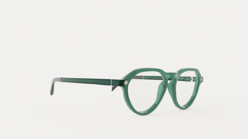 Eco - Arve Green Glasses Model 3D .c4d .max .obj .3ds .fbx .stl .blend