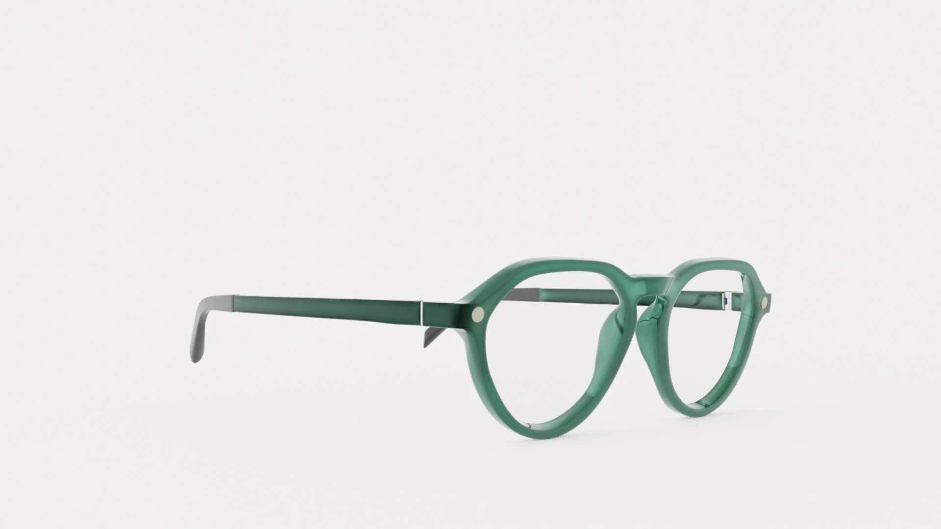 Eco - Arve Green Glasses 3D Model .c4d .max .obj .3ds .fbx .stl .blend 
