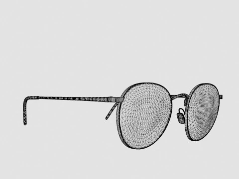 Eco - &Oacute;culos de sol BELIZE GOLD Modelo 3D