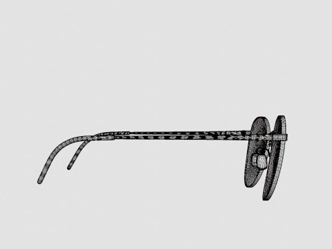 Eco - &Oacute;culos de sol BELIZE GOLD Modelo 3D