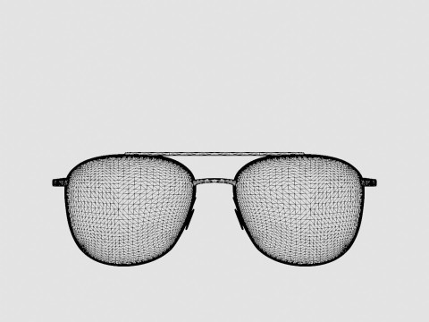 Eco - Edinburgh Gold Glasses 3D Model