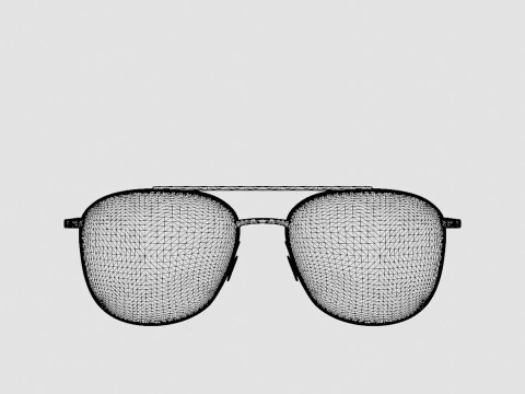 Eco - Edinburgh Gold Glasses 3D Model