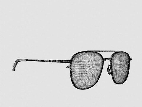 Eco - Edinburgh Gold Glasses 3D Model