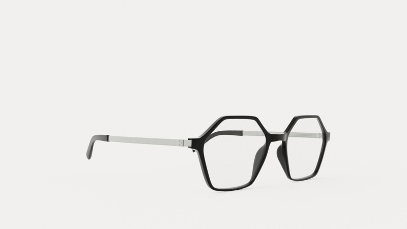 Eco - Gail Black Glasses Modèle 3D .c4d .max .obj .3ds .fbx .stl .blend