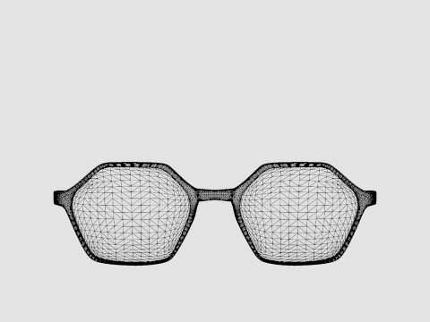 Eco - Gail Black Glasses Modèle 3D