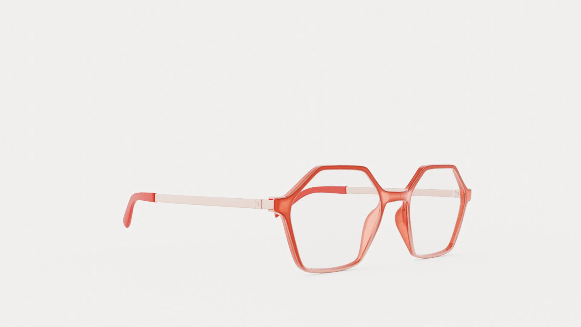 Eco - Gail Pink Coral Glasses 3D Model .c4d .max .obj .3ds .fbx .stl .blend 
