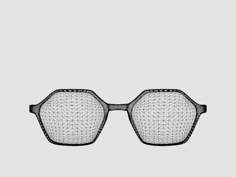 Eco - Gail Pink Coral Glasses 3D Model