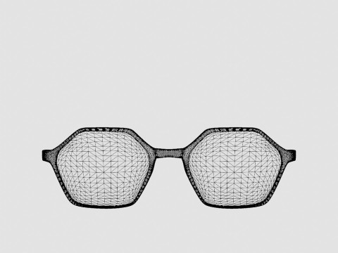 Eco - Gail Vanilla Glasses 3D Model