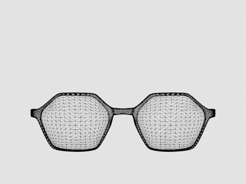 Eco - Gail Vanilla Glasses 3D Model