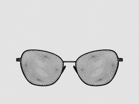 Eco - Grenada Rose Gold Glasses 3D Model