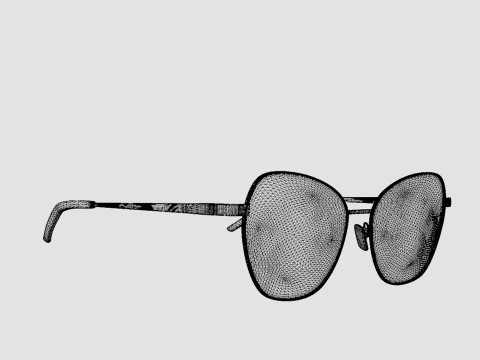 Eco - Grenada Rose Gold Glasses 3D Model