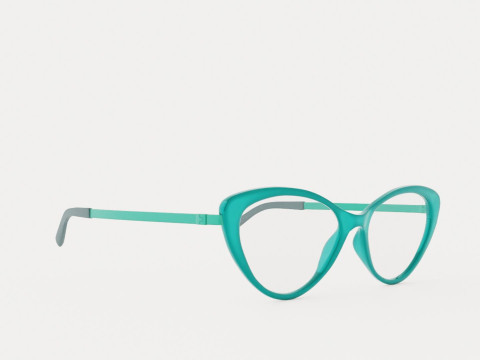 Eco - Iona Turquoise Glasses 3D-Modell