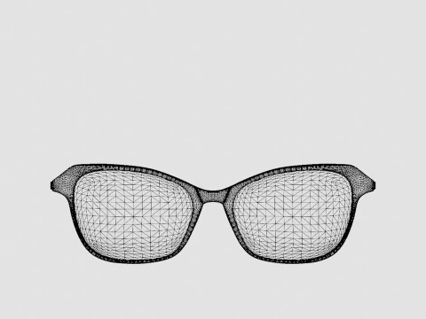 Eco - Loa Black Glasses 3D Model