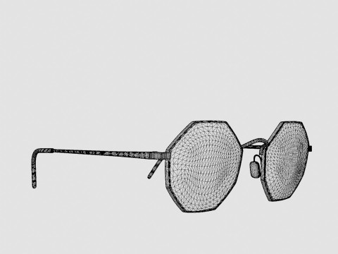 Eco - MACAU BLK Sunglasses Model 3D