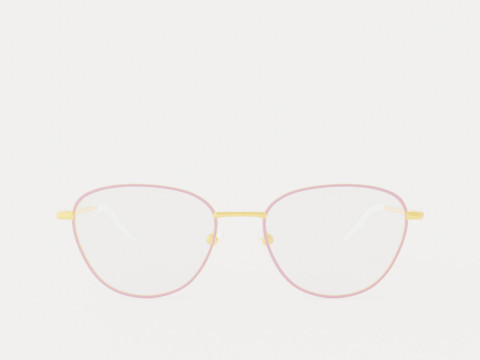 Eco - Manila Lavander Gold Glasses Modèle 3D