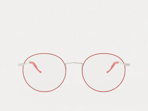 Eco - Marseille Red Glasses 3D Model