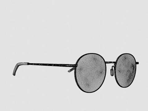 Eco - Marseille Red Glasses 3D Model