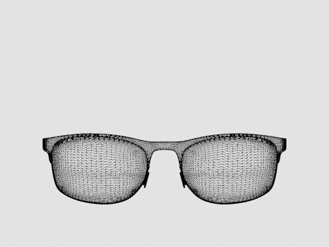 Eco - Maya Matte Burgundy Glasses 3D Model