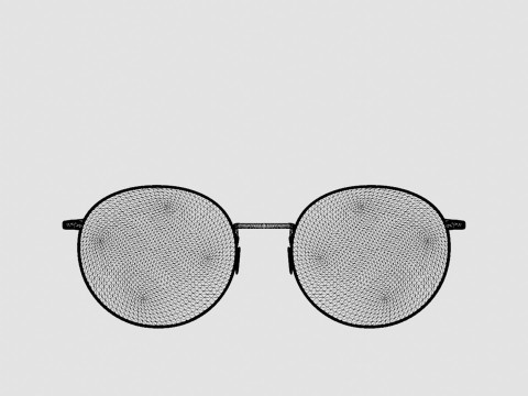 Eco - Naples Gold Glasses 3D 모델