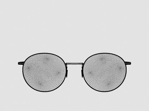 Eco - Naples Lavander Silver Glasses 3D Model