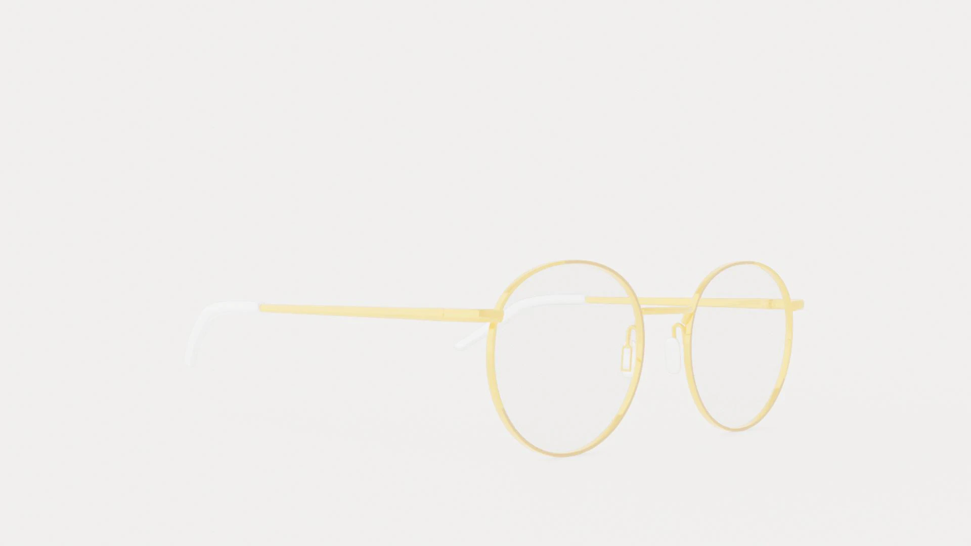 Eco - Naples Pink Rose Gold Glasses 3D Model .c4d .max .obj .3ds .fbx .stl .blend