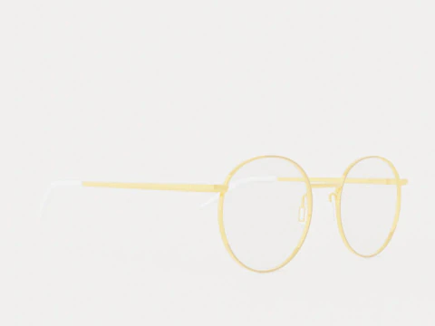 Eco - 나폴리 핑크 로즈 골드 안경 3D 모델