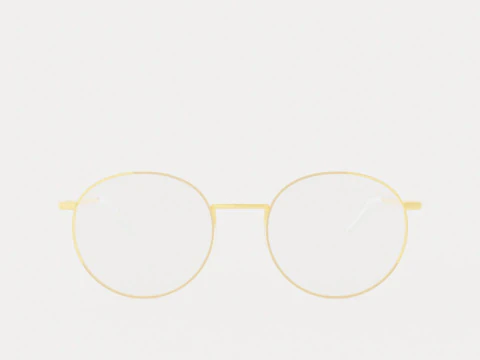 Eco - Naples Pink Rose Gold Glasses 3D Model