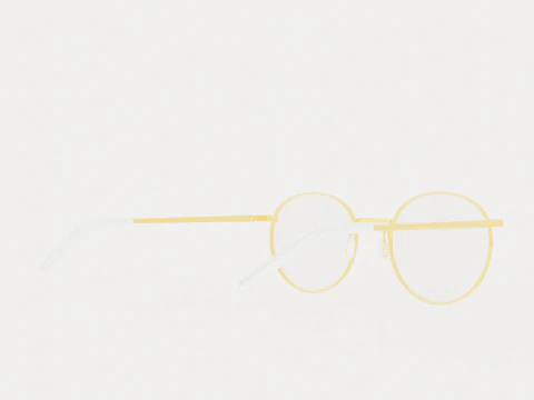 Eco - Naples Pink Rose Gold Glasses 3D Model