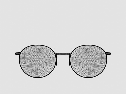 Eco - Naples Pink Rose Gold Glasses 3D 모델