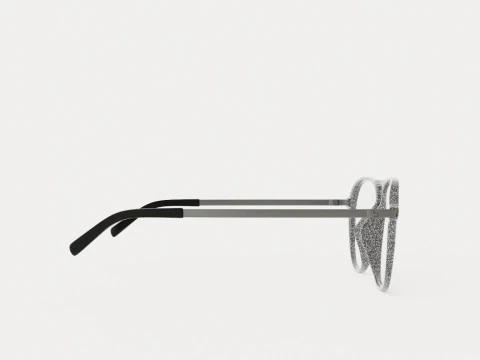 Eco - Nevado Black Spreckled Glasses 3D Model