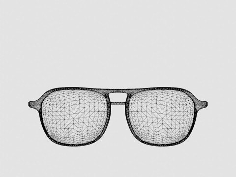 Eco - Nevado Black Spreckled Glasses 3D Model