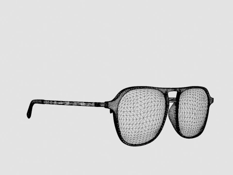 Eco - Nevado Black Spreckled Glasses 3D Model