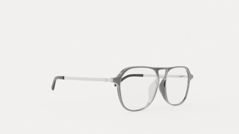 Eco - Nevado Smoke Grey Glasses 3D Modell .c4d .max .obj .3ds .fbx .stl .blend