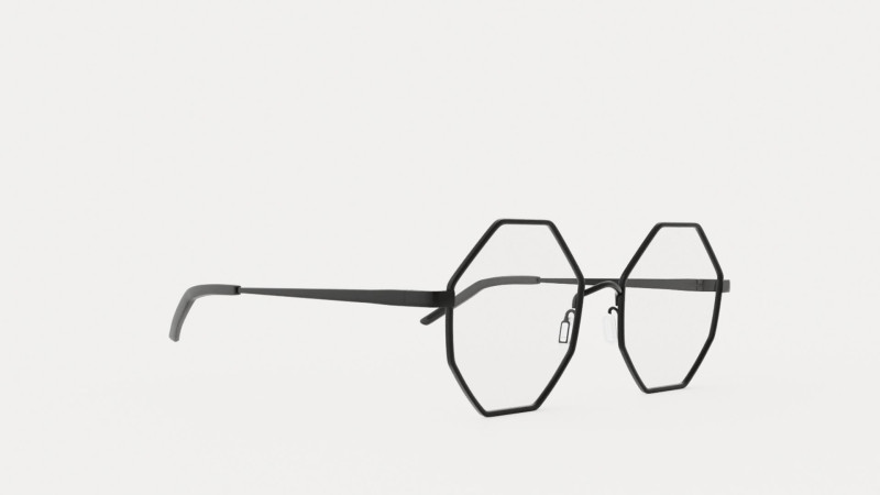 Eco - Nice Black Glasses 3D-Modell .c4d .max .obj .3ds .fbx .stl .blend